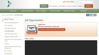 Job Opportunities, New York - UHS