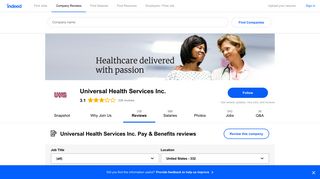 Working at Universal Health Services Inc.: 80 Reviews about Pay ...