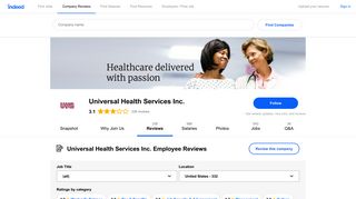 Working at Universal Health Services Inc.: 331 Reviews | Indeed.com