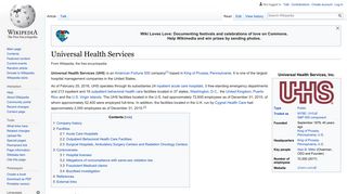 Universal Health Services - Wikipedia
