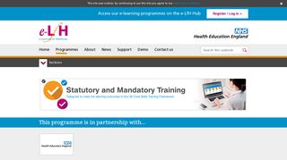 Statutory and Mandatory Training - e-Learning for Healthcare