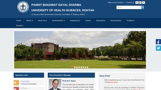 UHSR: Pt. Bhagwat Dayal Sharma University of Health Sciences, Rohtak
