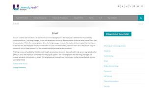 Email | Information Technology - TeamUHS - University Health