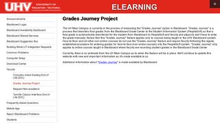 Grades Journey Project | University of Houston-Victoria