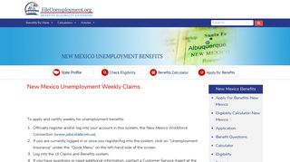 New Mexico Unemployment Weekly Claims - FileUnemployment.org