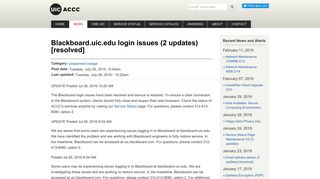 Blackboard.uic.edu login issues (2 updates) [resolved] | Academic ...