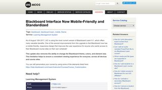 Blackboard Interface Now Mobile-Friendly and ... - UIC ACCC