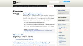 blackboard | Academic Computing and Communications ... - UIC ACCC