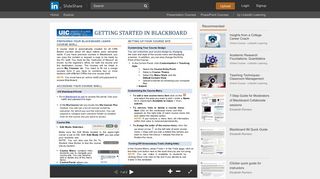 UIC Blackboard Learn Quick Start Guide - SlideShare