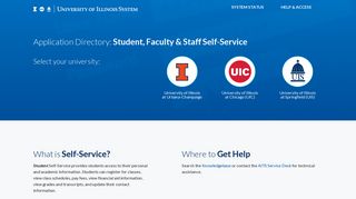 Self-Service - APPS - Banner - University of Illinois System