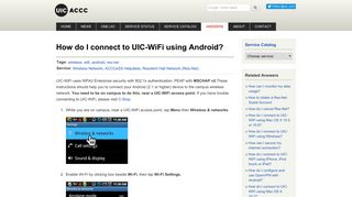 How do I connect to UIC-WiFi using Android? | Academic Computing ...