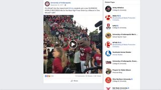 It's official!! Ace the mascot and... - University of Indianapolis | Facebook