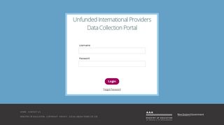 UIP Data Collection Portal: Logon