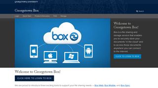 Georgetown Box | Georgetown University