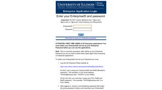 Enterprise Application Login