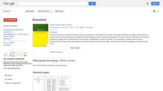 Eunuchus - Google Books Result