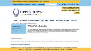 Online Program Student Resources - Upper Iowa University