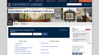 Literatures and Languages Library – University of Illinois Library