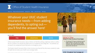 University of Illinois – Office of Student Health Insurance