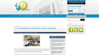 Wi-Fi access a huge benefit for UJ students | UJ | Institution NewsSA ...