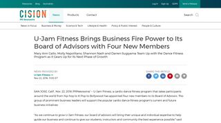 U-Jam Fitness Brings Business Fire Power to Its Board of Advisors ...