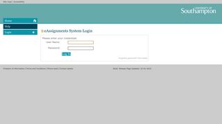 eAssignments Login