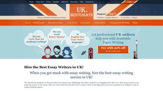 20% OFF at UK.BestEssays.com – the Best Essay Service in UK