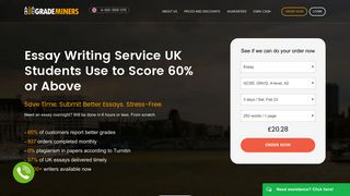 #1 Essay Writing Service in UK | GradeMiners