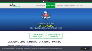 UK Casino Club - Casino Rewards Mobile Member Casino