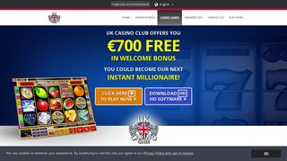 Free Slots at UK Casino Club Mobile