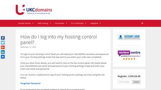 How do I log into my hosting control panel? – UKC - UK Cheapest
