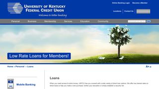 Loans - University of Kentucky Federal Credit Union