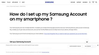 How do use my Samsung Account on my smartphone? | Samsung ...