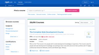 Courses | reed.co.uk