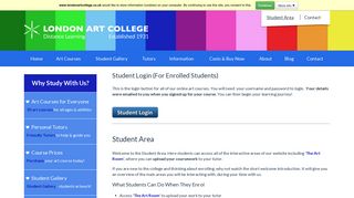 London Art College: Student Area Online Art Courses