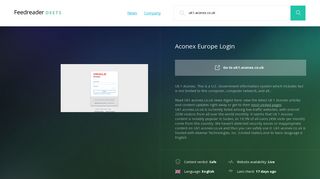 Get Uk1.aconex.co.uk news - Aconex Europe Login - Deets Feedreader