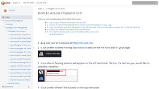 How To Access CPanel in CHI - UK2.net - UK2.net Knowledgebase
