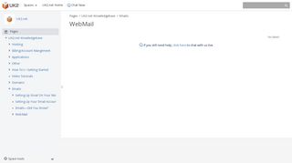 WebMail - UK2.net - UK2.net Knowledgebase