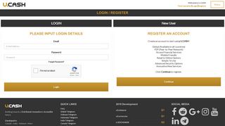 Login | Register - U.CASH | Portal