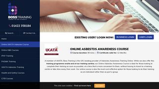 Online Asbestos Awareness Course | UKATA | Boss Training