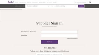 Supplier Login - Hitched