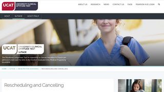 Rescheduling and Cancelling | UKCAT Consortium