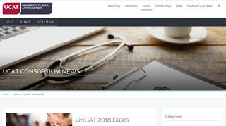 UKCAT 2018 Dates | UKCAT Consortium