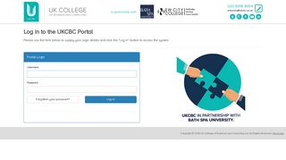 Log in to the UKCBC Portal