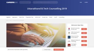 Uttarakhand B.Tech Counselling 2019 - Schedule, Procedure