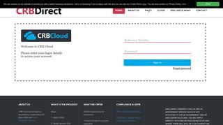 to log in to crb cloud - CRB Direct