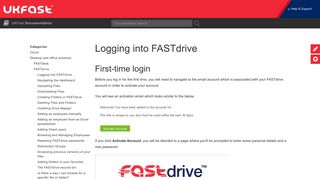 Logging into FASTdrive - UKFast Documentation