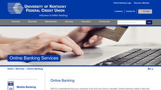 Online Banking Services | University of Kentucky Federal Credit Union