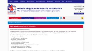 UKHCA - Benefits of Membership