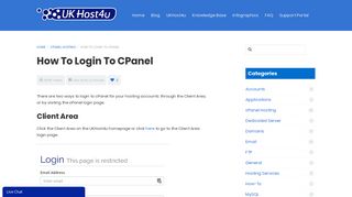 How to login to cPanel - UKHost4u Community